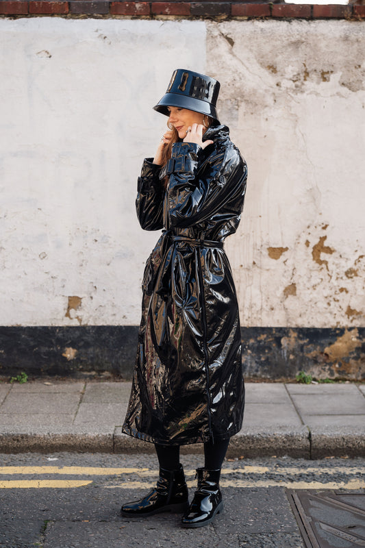 RE-CYCLED - Trench Coat - Black Lac