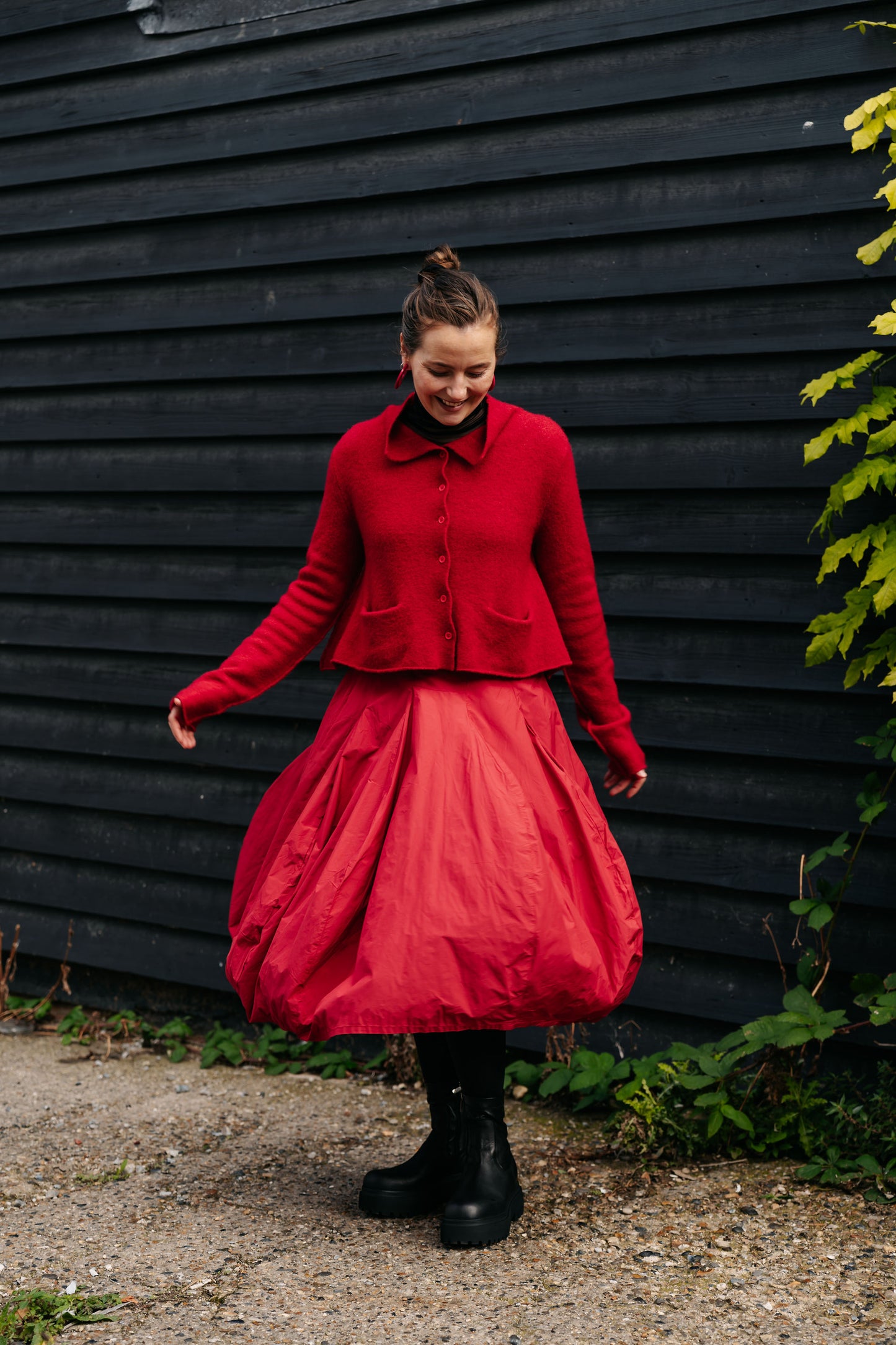 RUNDHOLZ BLACK LABEL - Red Tulip Skirt