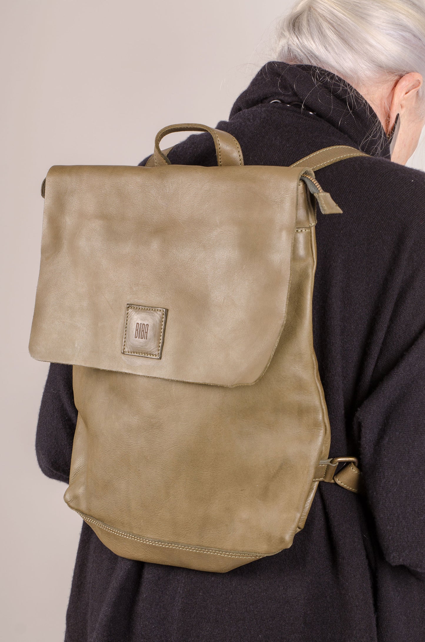 BOSTON- Leather Backpack