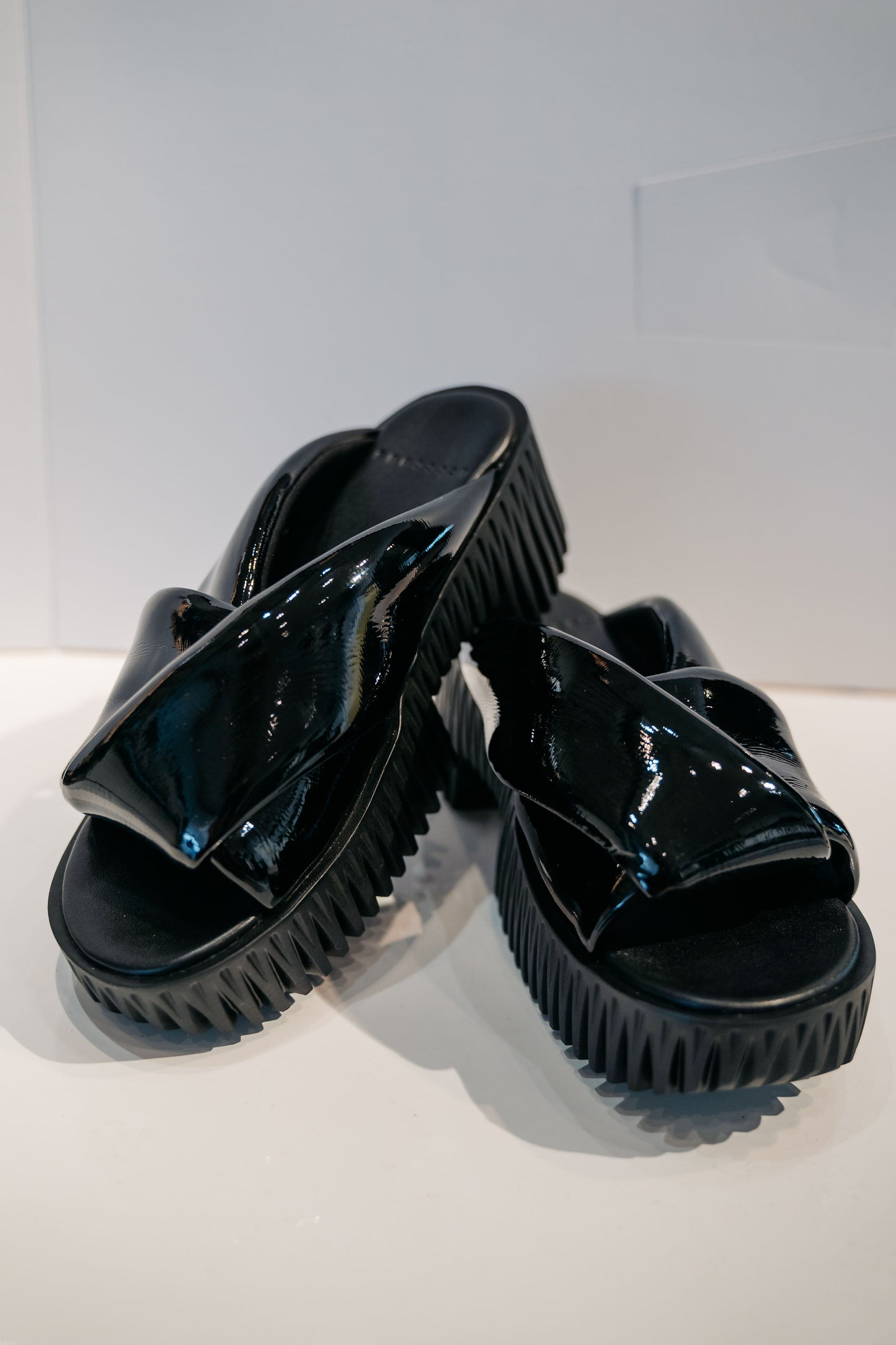 4CCCCEES - Black Patent Sandals
