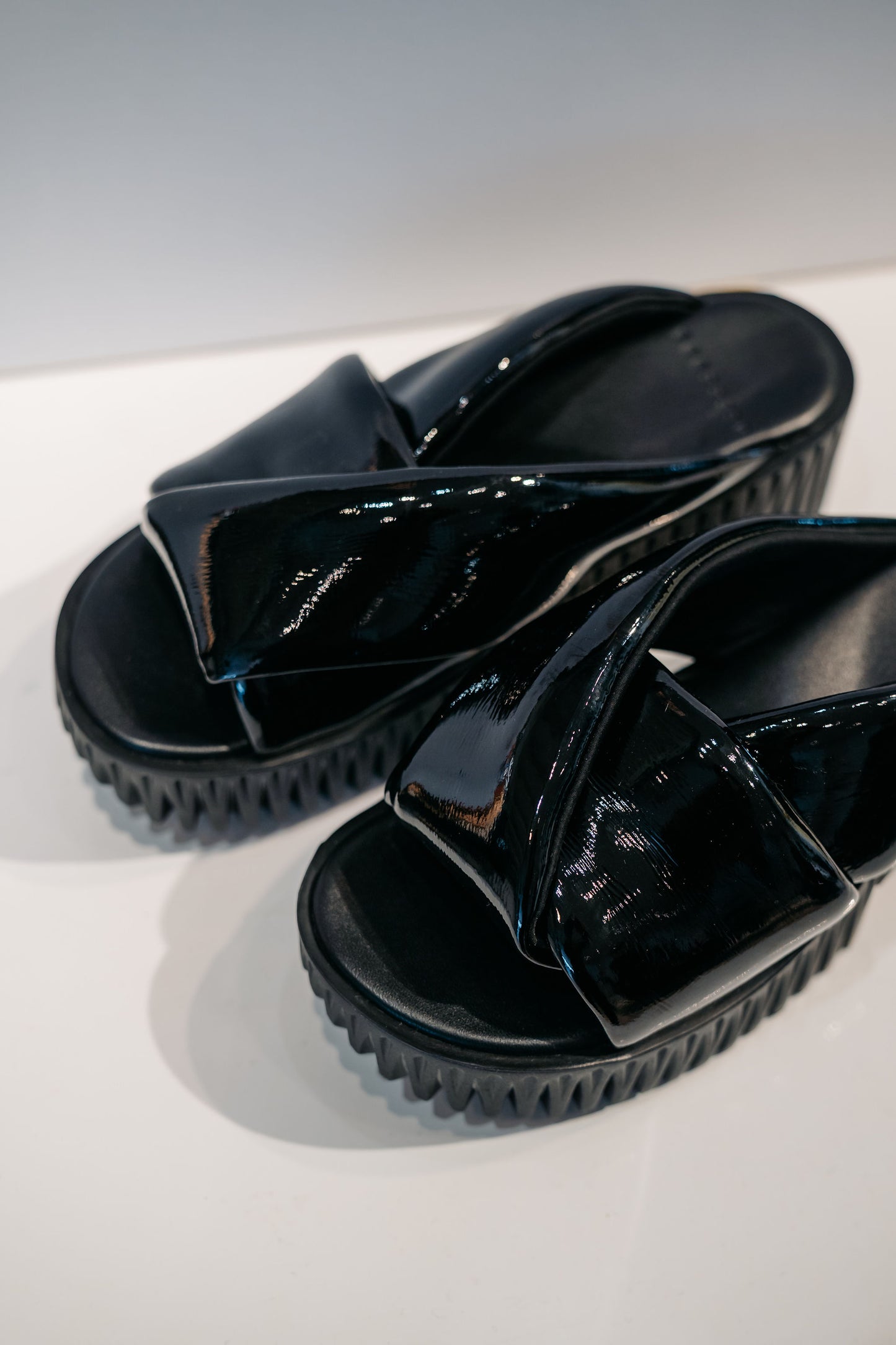 4CCCCEES - Black Patent Sandals