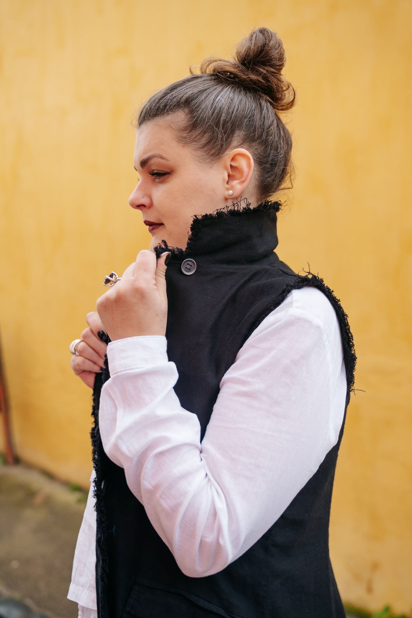 BACI - Black Longline Waistcoat