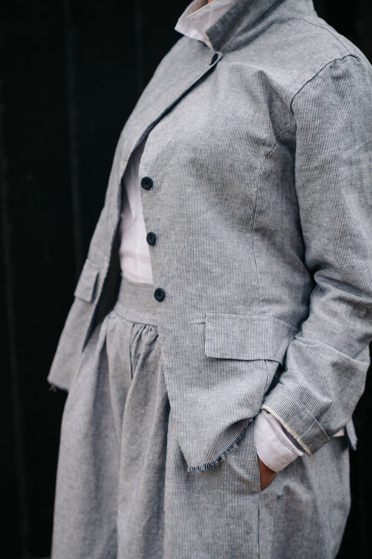BACI - Pinstripe Blue Jacket