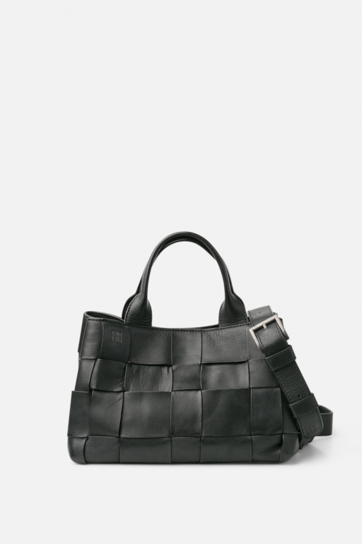 WANN - Black Large Weave Handbag