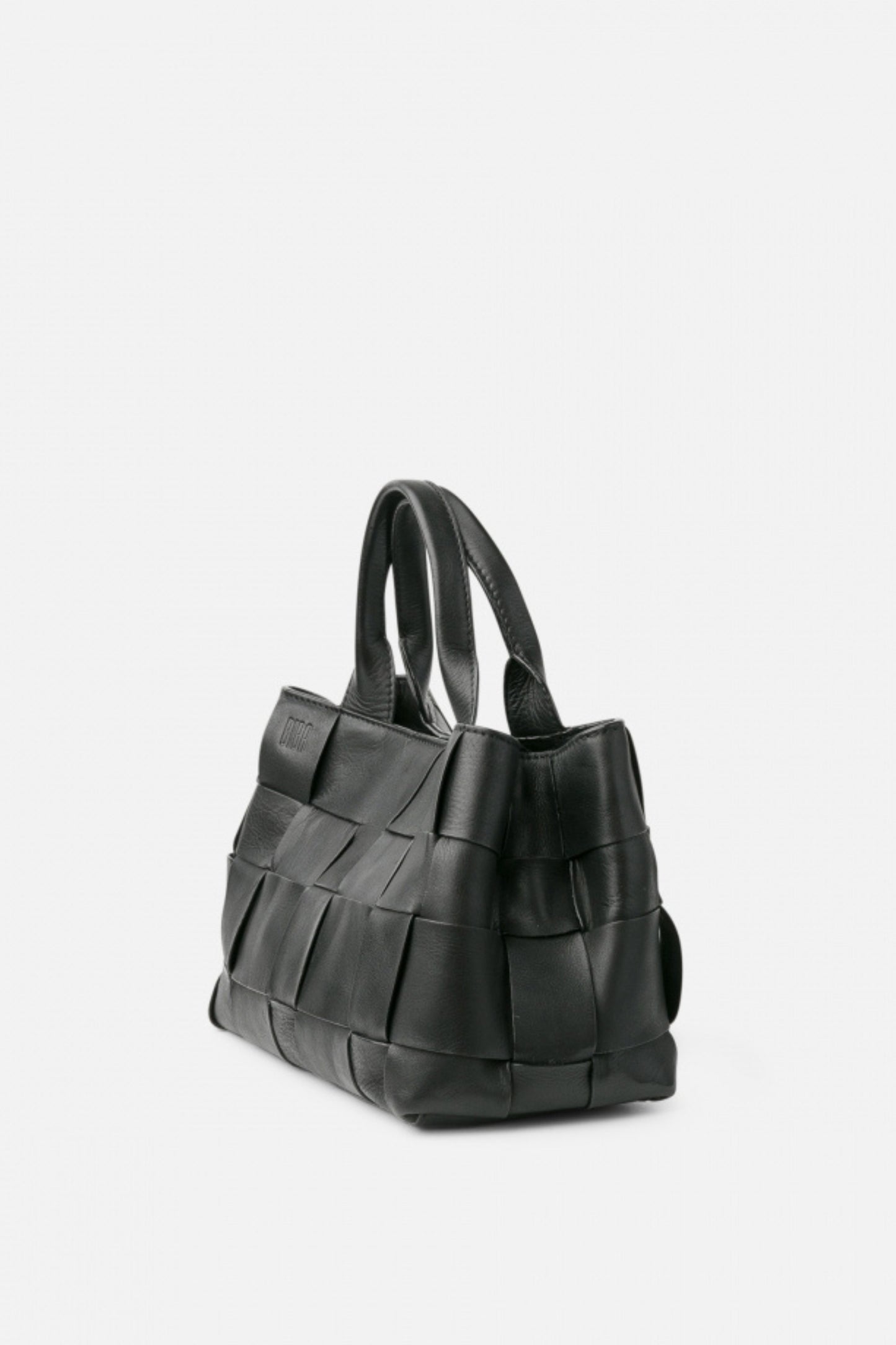 WANN - Black Large Weave Handbag