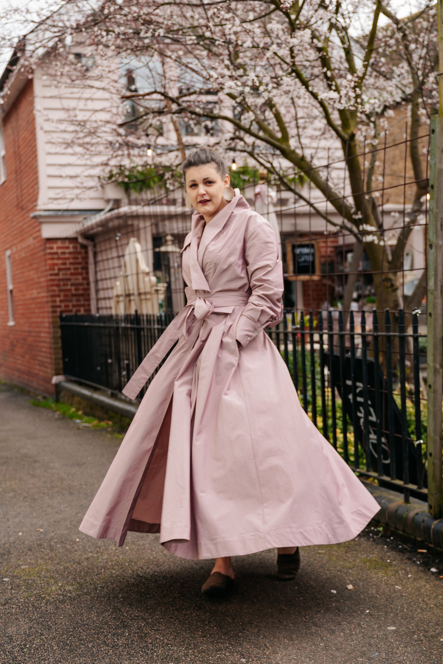 Pink Blossom Wrapover Dress