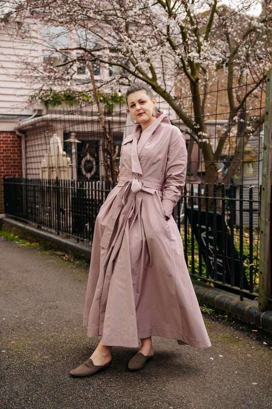 Pink Blossom Wrapover Dress