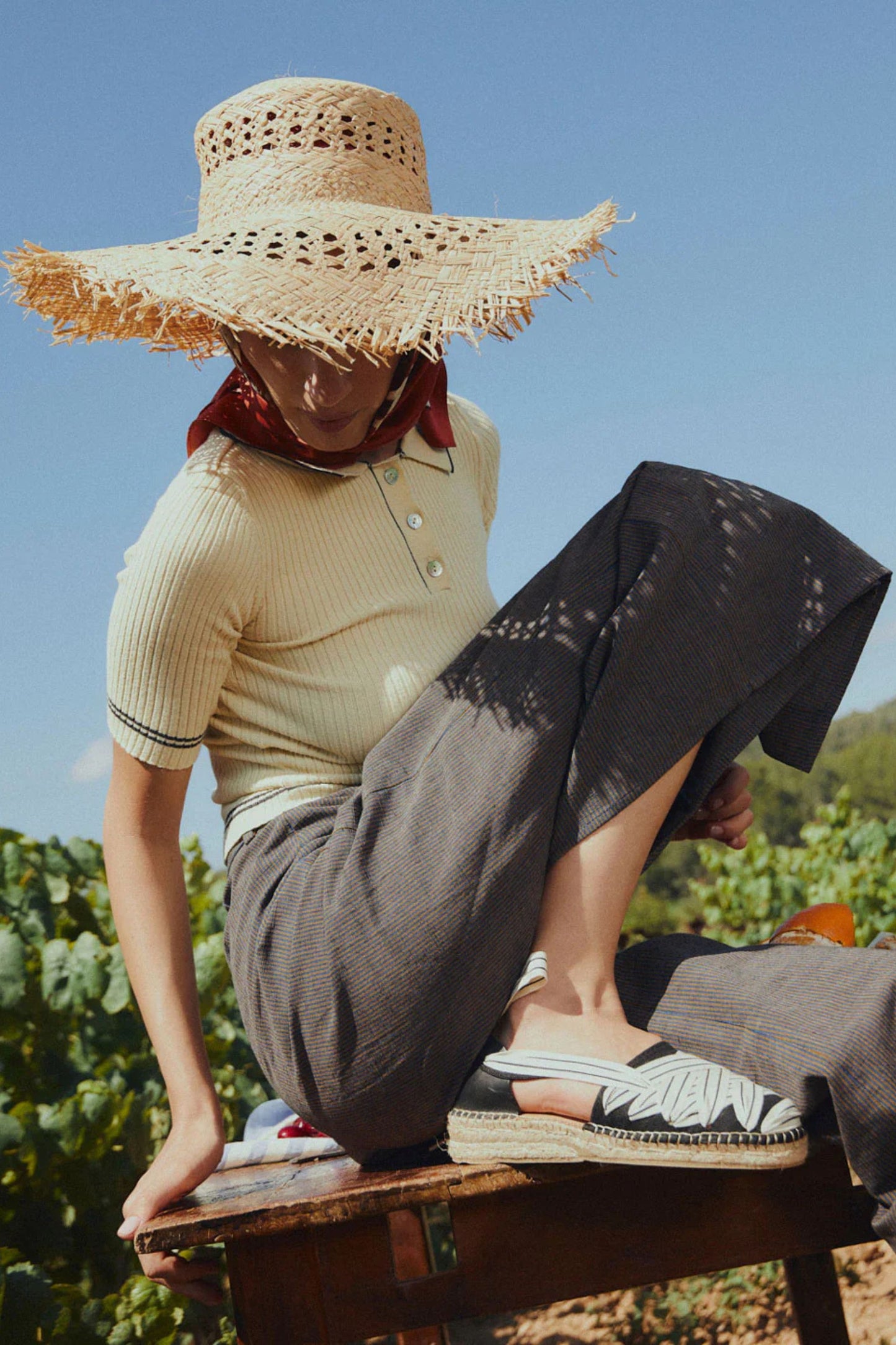 Black Stripe Ribbon Espadrilles