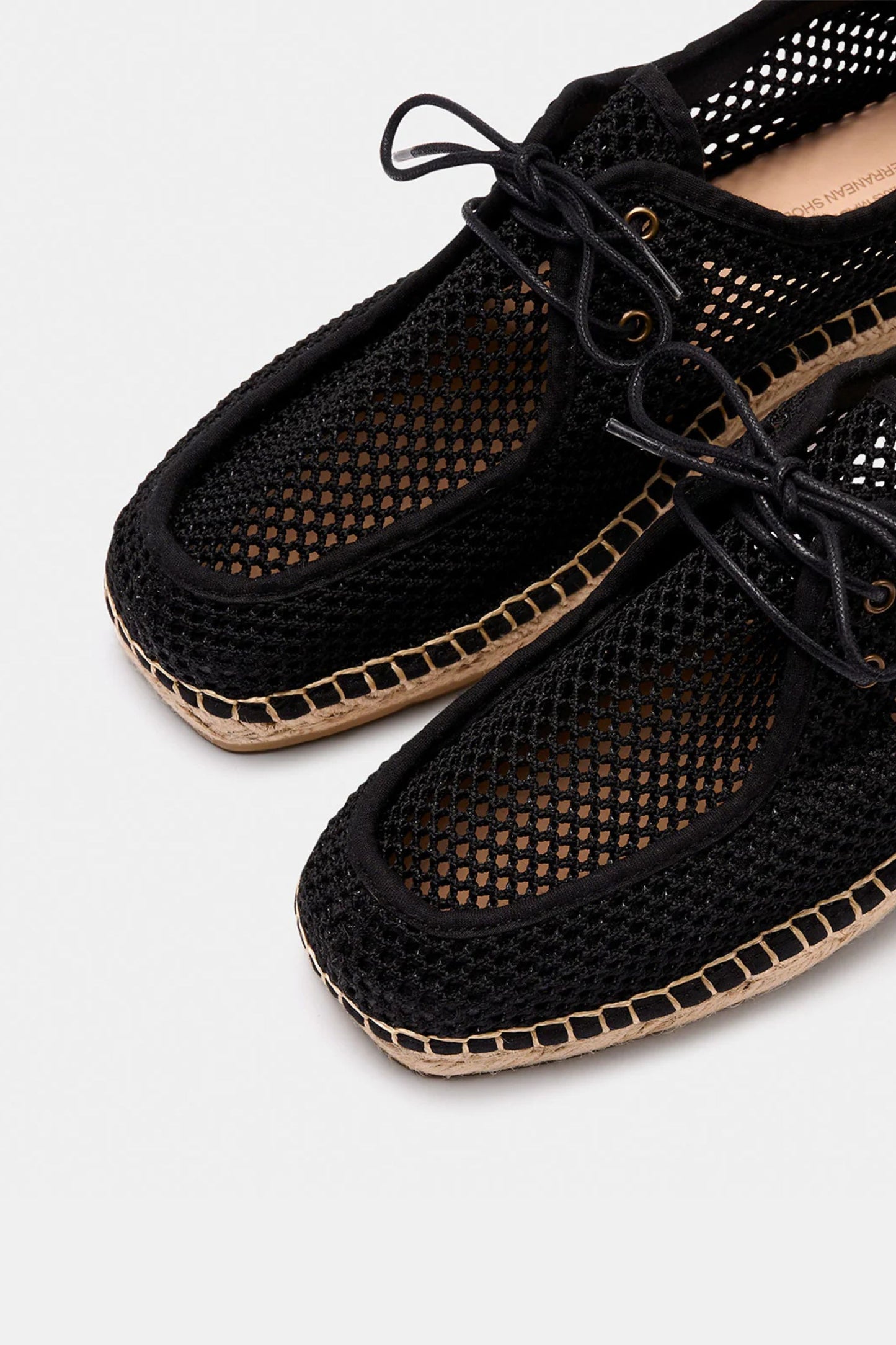 Black Mesh Wallabees