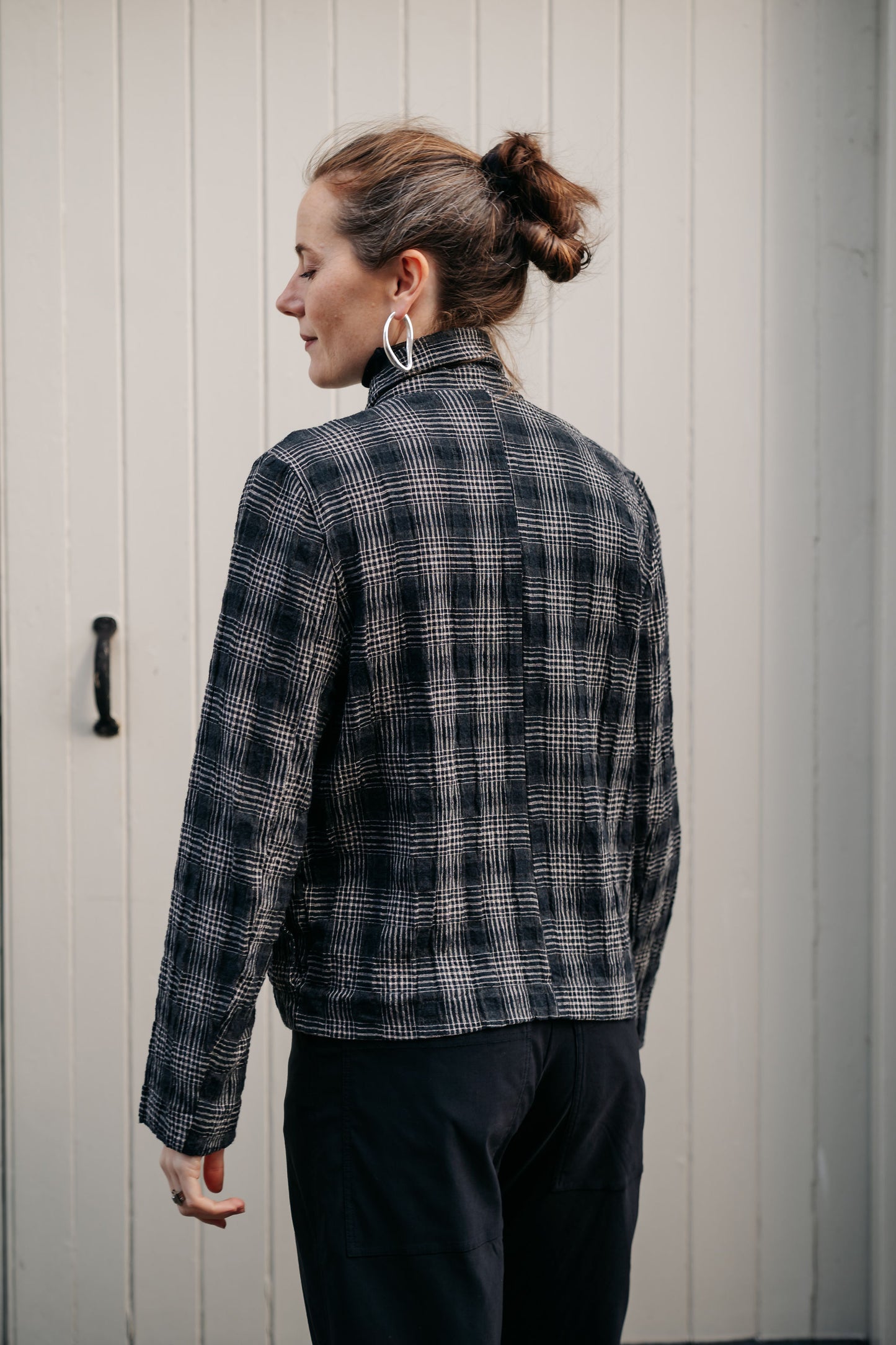 Dune Silver Hoop Earrings