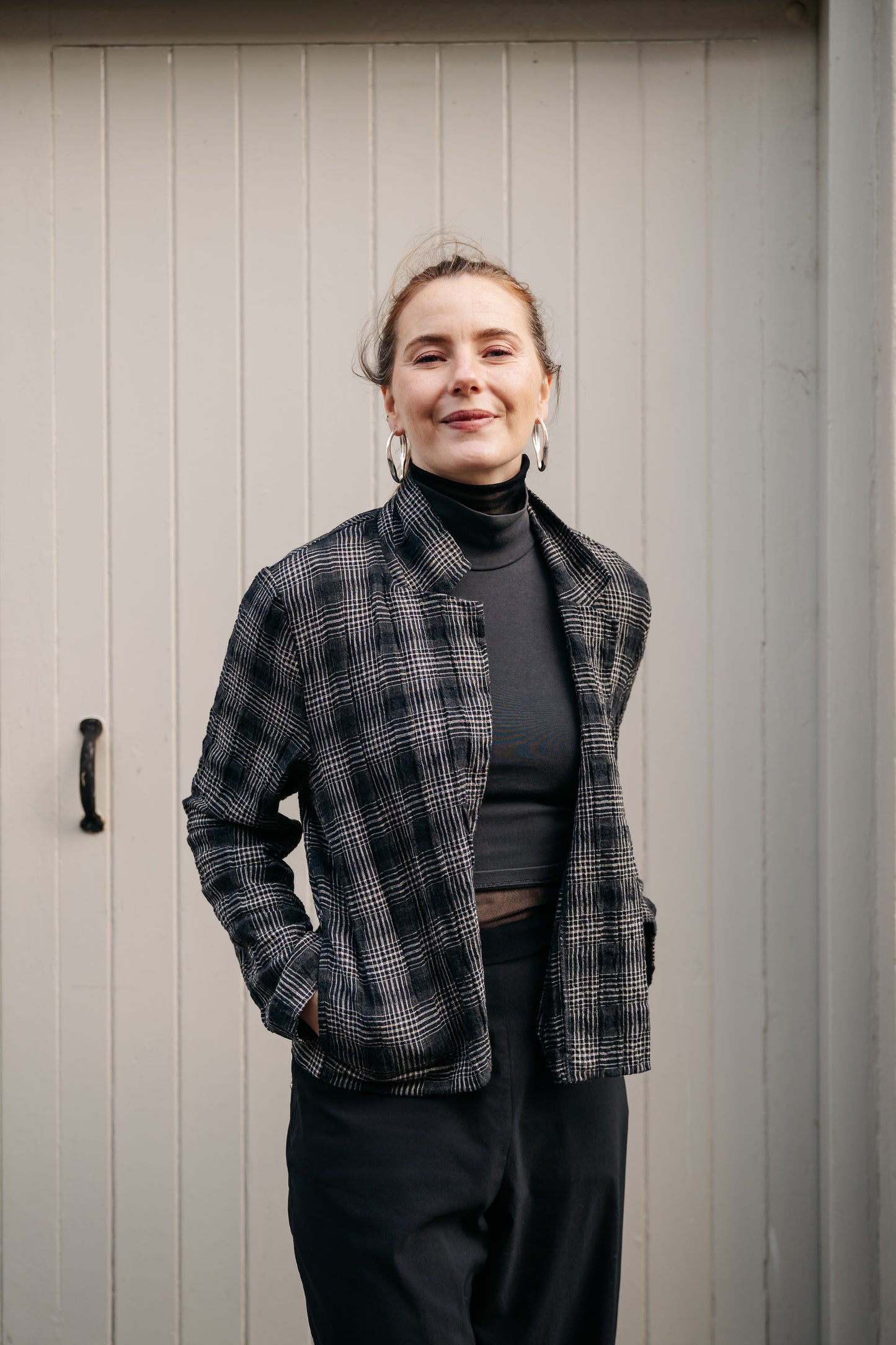 Dune Silver Hoop Earrings