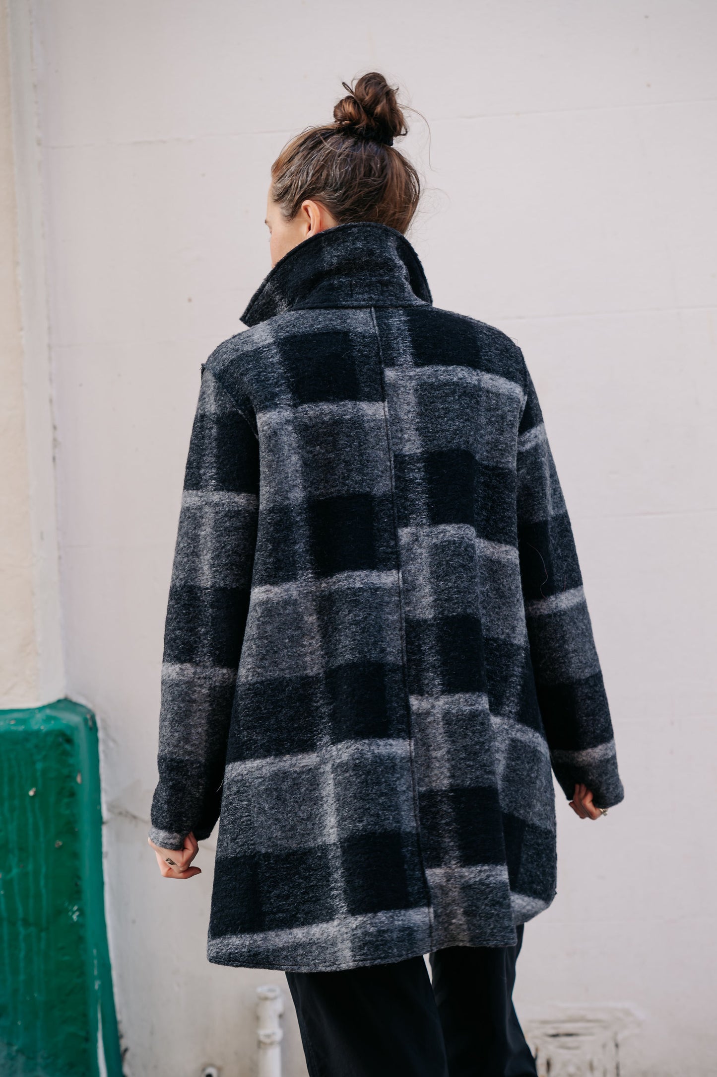 THING - Check Boiled Wool Shirt Jacket