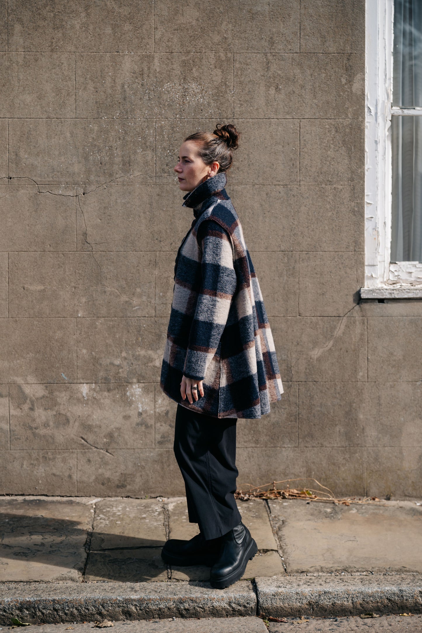 THING - Check Boiled Wool Shirt Jacket