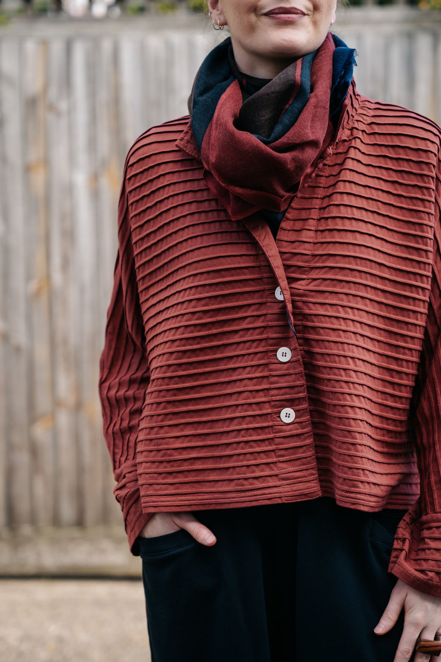 YACCOMARICARD - Jersey Cropped Jacket