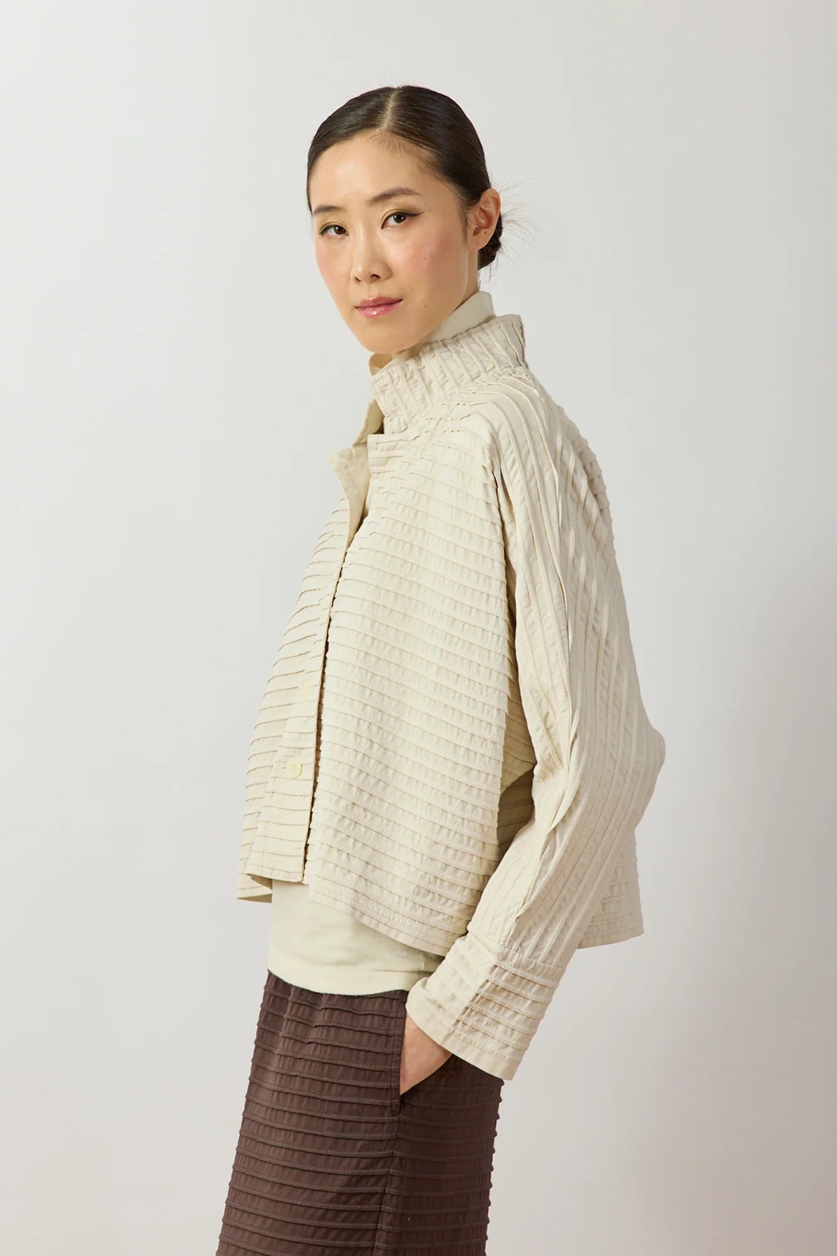 YACCOMARICARD - Jersey Cropped Jacket