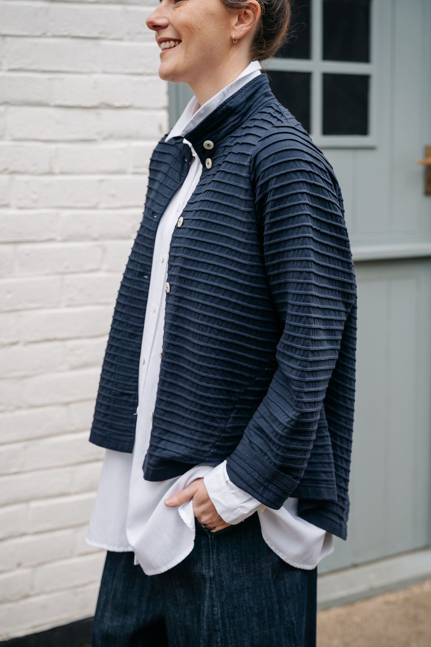 YACCOMARICARD - Jersey Split Hem Jacket