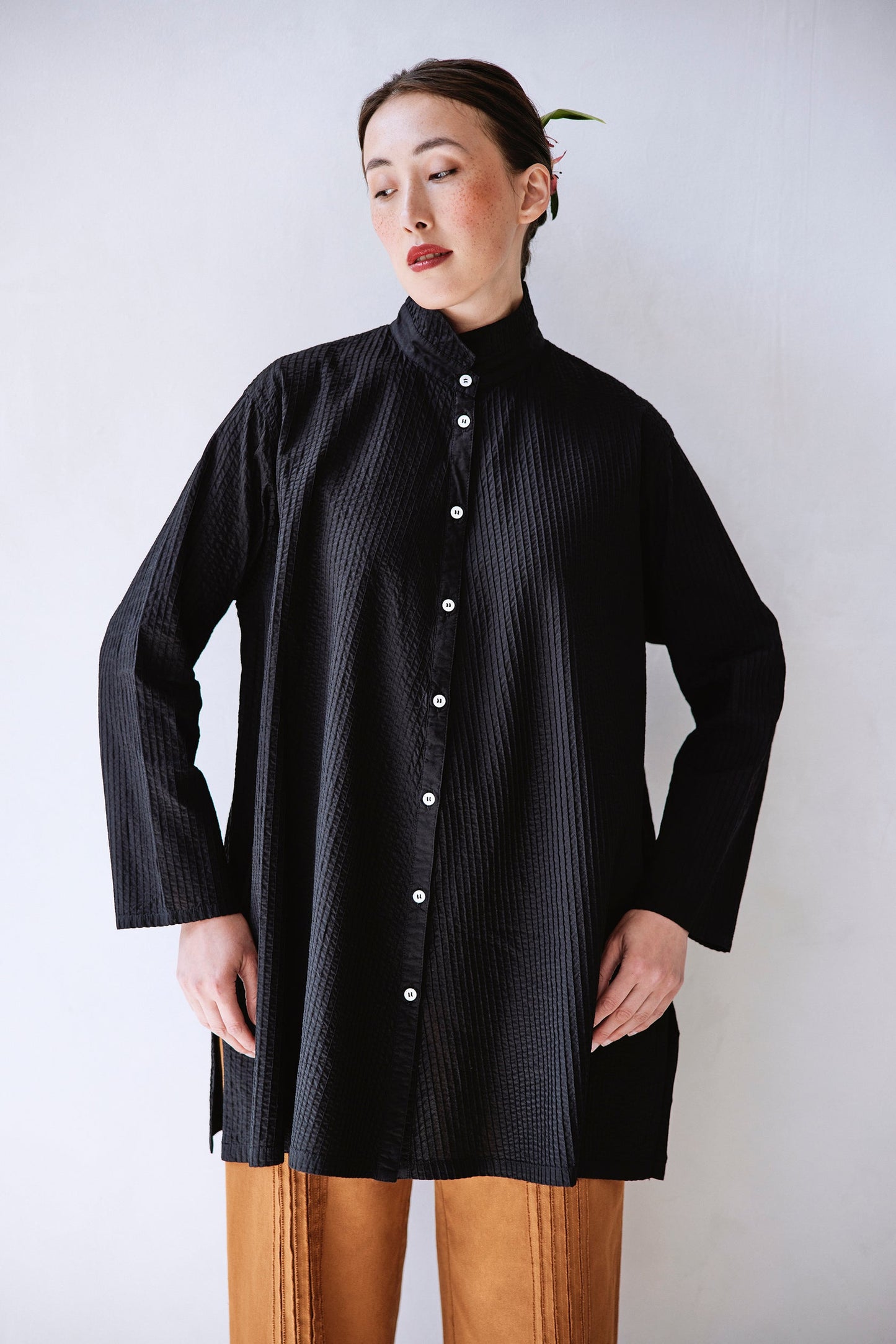 YACCOMARICARD - Long Cotton Lawn Shirt