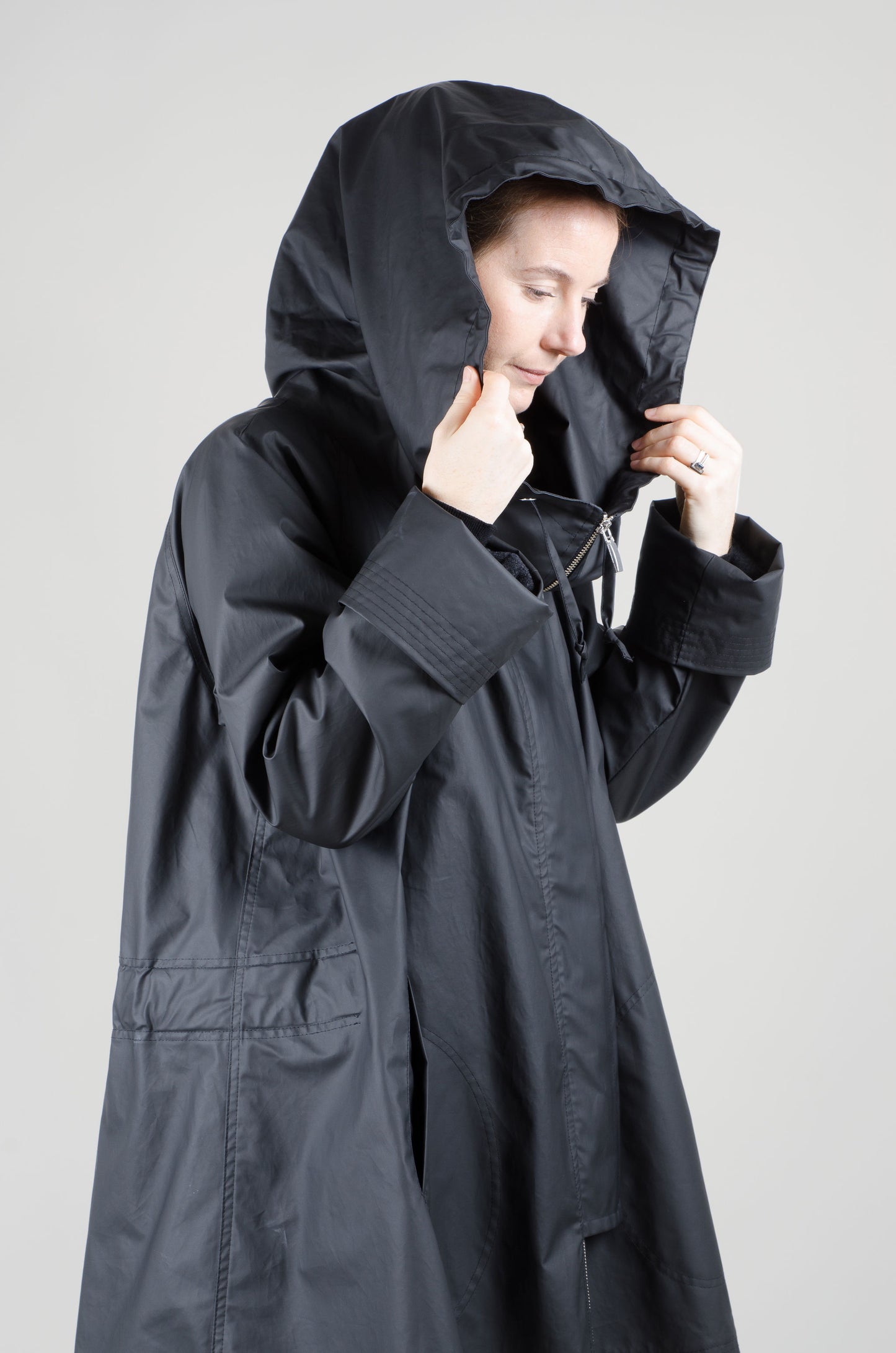 WATERPROOF - Hooded Coat - Black