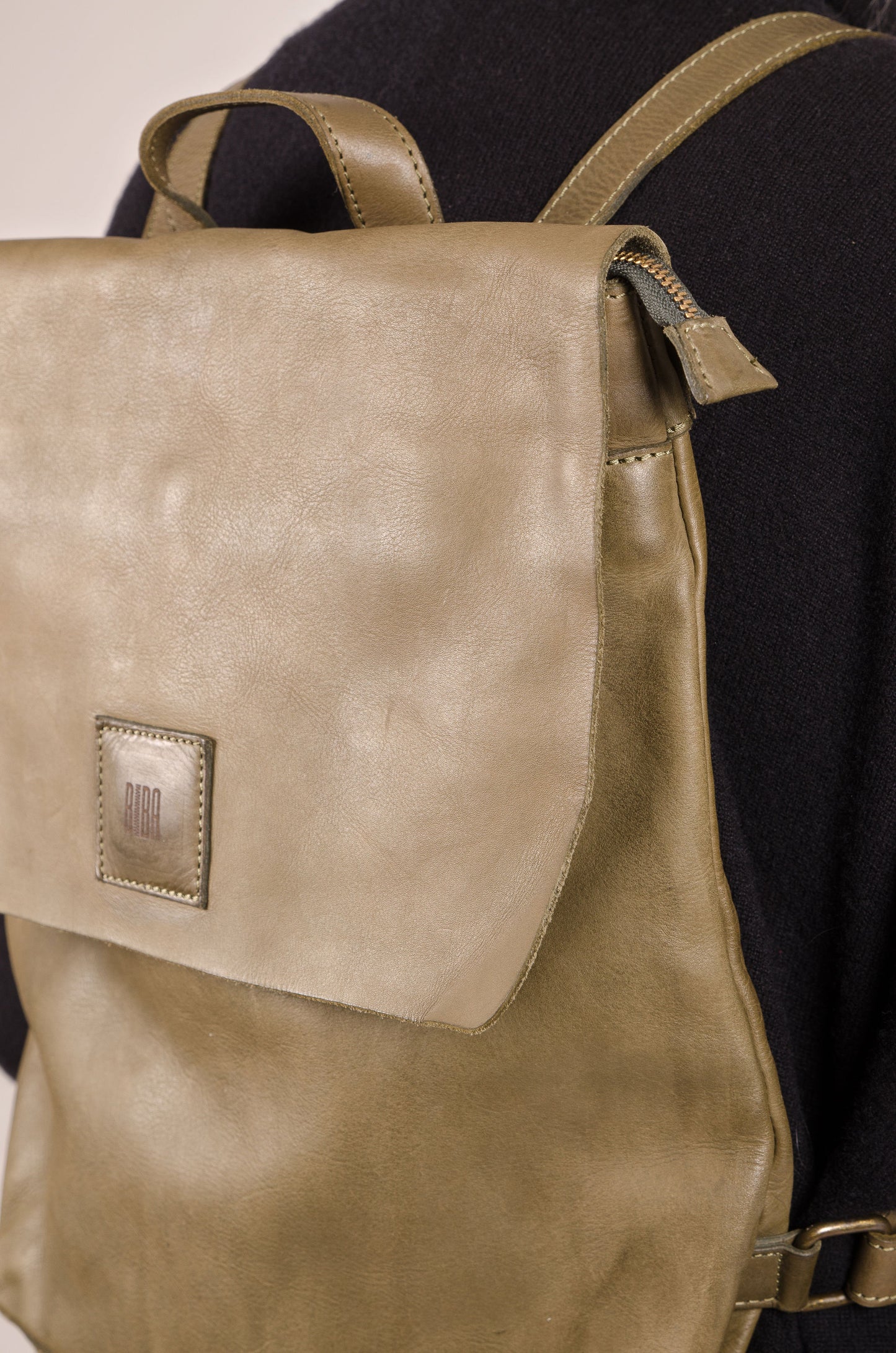 BOSTON- Leather Backpack